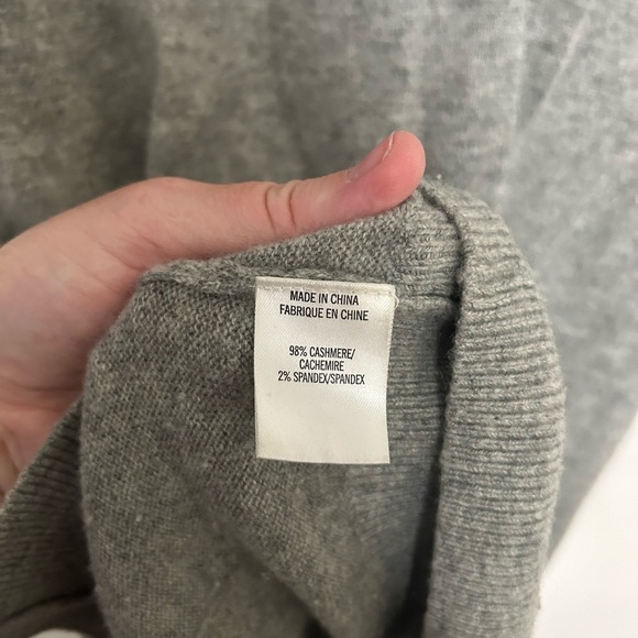 Theory gray cardigan cashmere blend size petite‎ - Picture 3 of 5